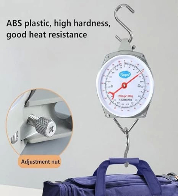 100 kg Kapasiteli Askılı Terazi - Dayanıklı, Net Kadranlı, Çift Ölçü Birimli, Endüstriyel ve Dış Mekan Uyumlu ( Lisinya )