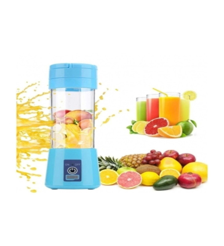 Portatif Taşınabilir380 ml Usb Şarjlı Mavi El Blender ( Lisinya )