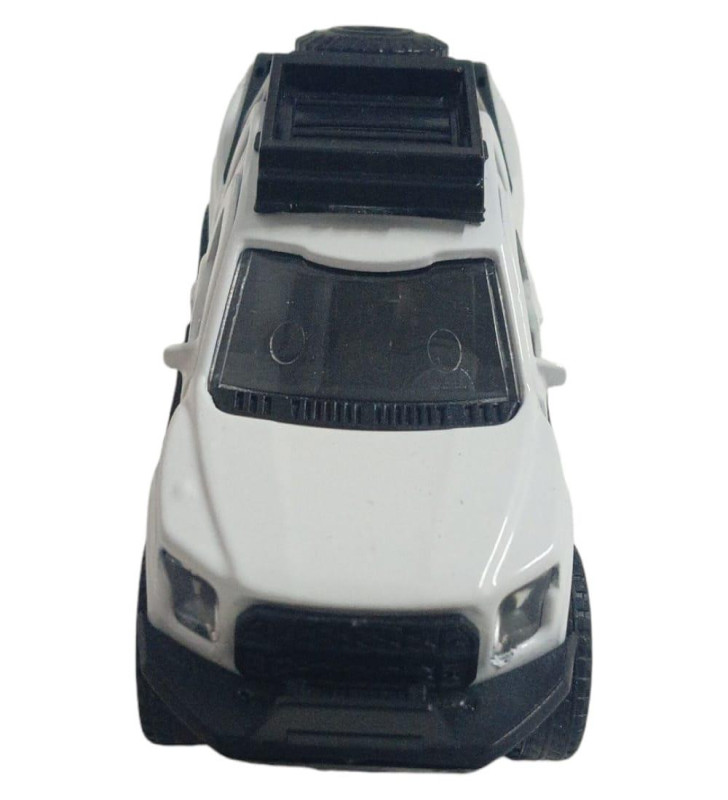 Çek Bırak Metal Arazi Aracı 13 cm - Beyaz (Lisinya)