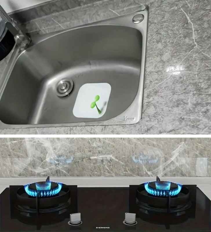 Mermer Desenli Sticker Folyo Atina Grisi 60cm*5mt T04 ( Lisinya )