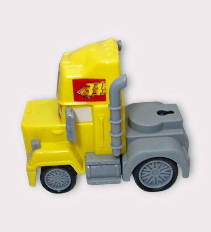 Sürtmeli Oyuncak Tır - Sarı (Lisinya)