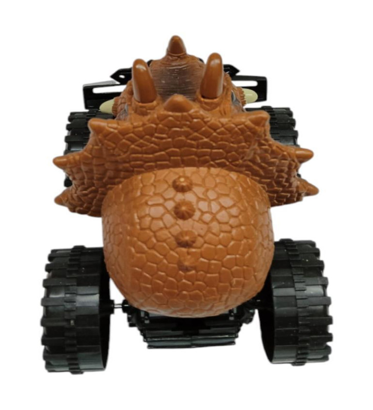 Sürtmeli Dinazor Robota Dönüşen Araba 14 Cm - Kahverengi (Lisinya)