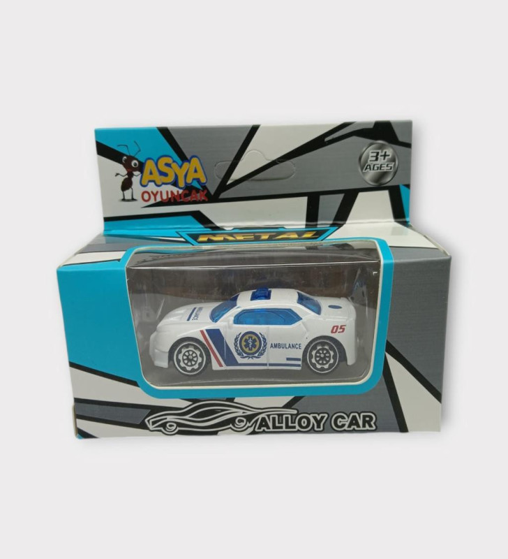 Küçük Metal Sağlık Hizmetleri Araçları 7 Cm - Araba (Lisinya)