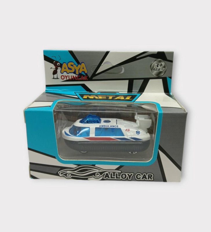 Küçük Metal Sağlık Hizmetleri Araçları 7 Cm - Bot (Lisinya)