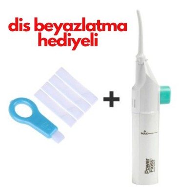 2'si 1 Arada Mekanik Diş ve Ağız Temizleme & Diş Beyazlatma Seti | Power Floss ( Lisinya )