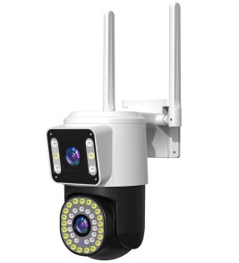 4MP Yoosee Çift Lens IP Kamera - WIFI Açık Otomatik İzleme, Su Geçirmez Kablosuz Güvenlik Ev Kamerası, Renkli Gece Görüş ( Lisin