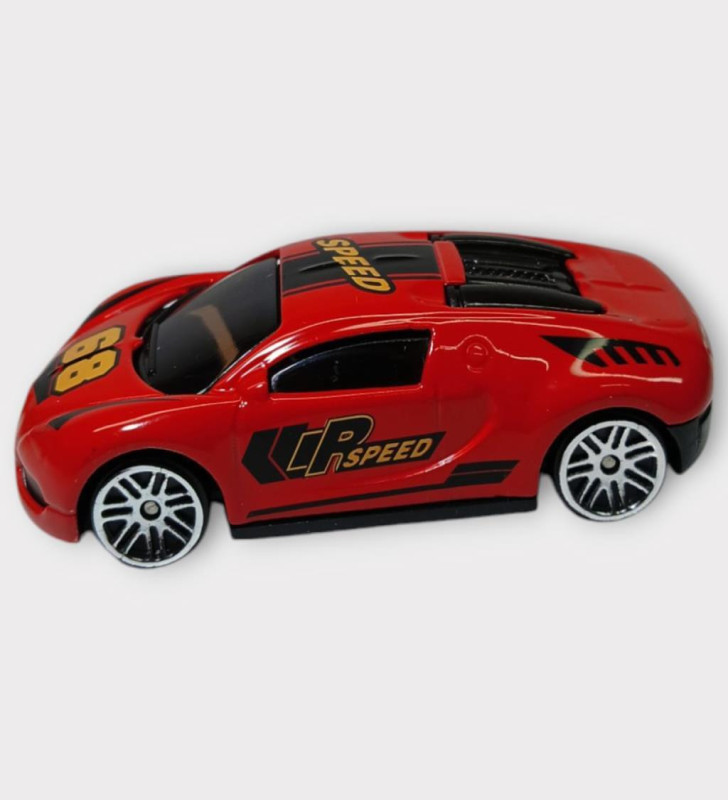 Metal Mini Arabalar 8 cm - Kırmızı - 4 (Lisinya)