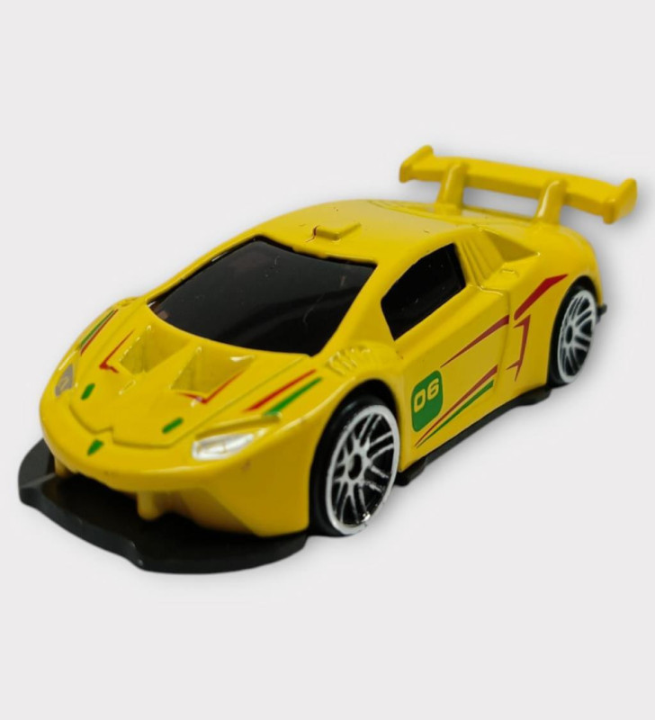 Metal Mini Arabalar 8 cm - Sarı - 1 (Lisinya)