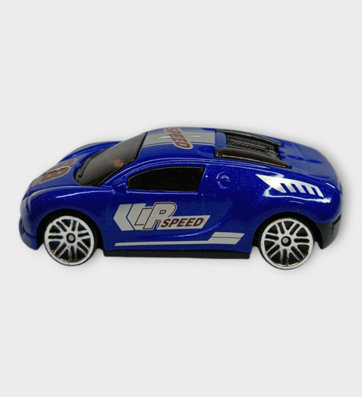 Metal Mini Arabalar 8 cm - Mavi - 2 (Lisinya)