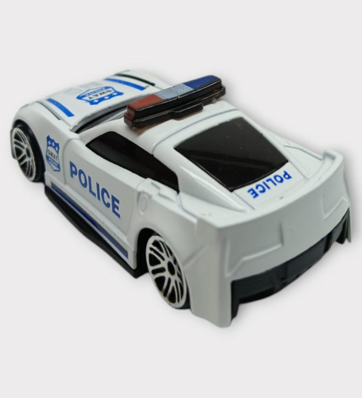 Metal Mini Polis Arabası 8 cm - Polis - 1 (Lisinya)