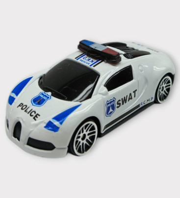 Metal Mini Polis Arabası 8 cm - Polis - 2 (Lisinya)