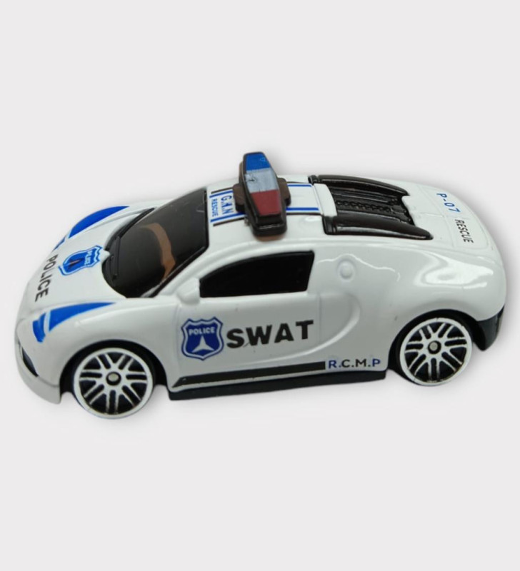 Metal Mini Polis Arabası 8 cm - Polis - 2 (Lisinya)