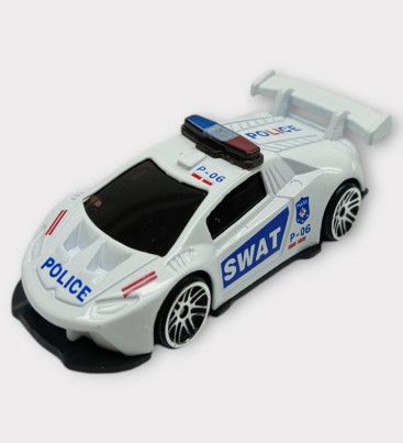 Metal Mini Polis Arabası 8 cm - Polis - 3 (Lisinya)
