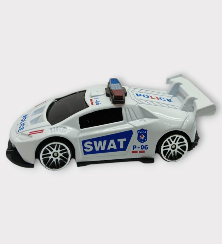 Metal Mini Polis Arabası 8 cm - Polis - 3 (Lisinya)