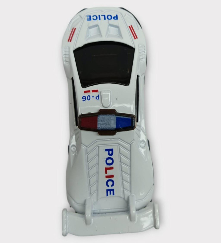 Metal Mini Polis Arabası 8 cm - Polis - 3 (Lisinya)