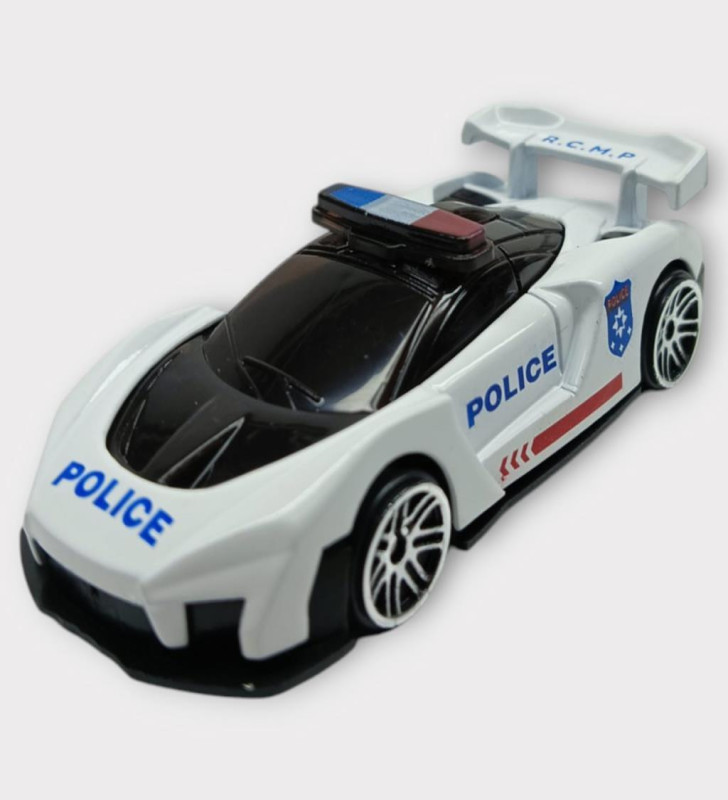 Metal Mini Polis Arabası 8 cm - Polis - 4 (Lisinya)