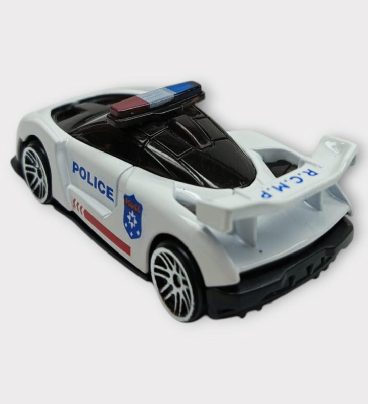 Metal Mini Polis Arabası 8 cm - Polis - 4 (Lisinya)