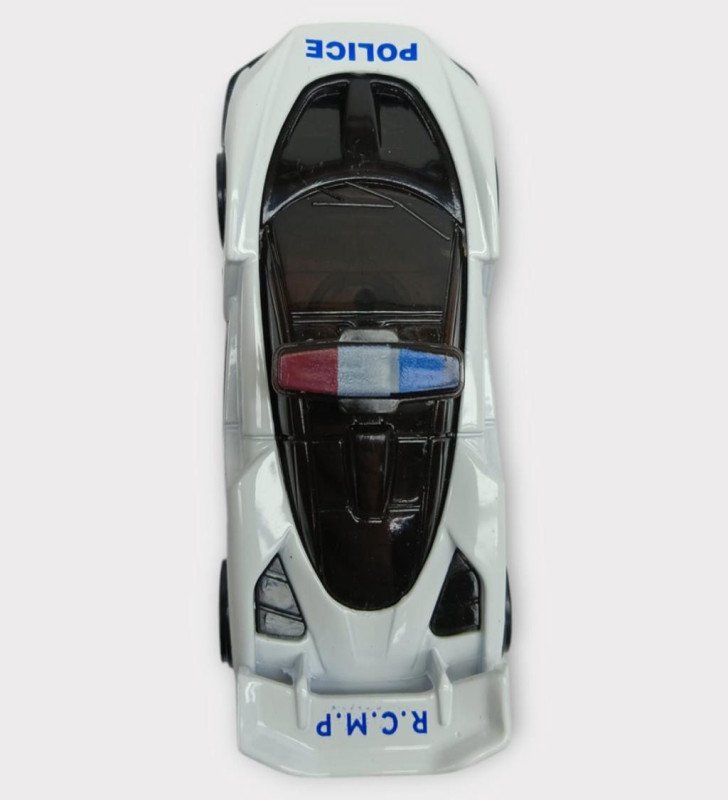 Metal Mini Polis Arabası 8 cm - Polis - 4 (Lisinya)