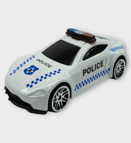 Metal Mini Polis Arabası 8 cm - Polis - 5 (Lisinya)