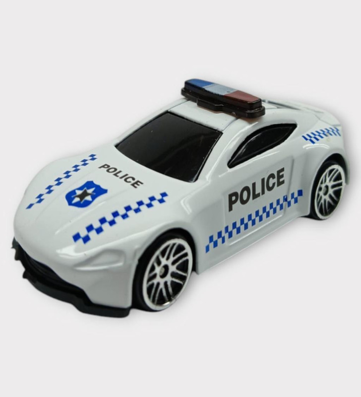 Metal Mini Polis Arabası 8 cm - Polis - 5 (Lisinya)