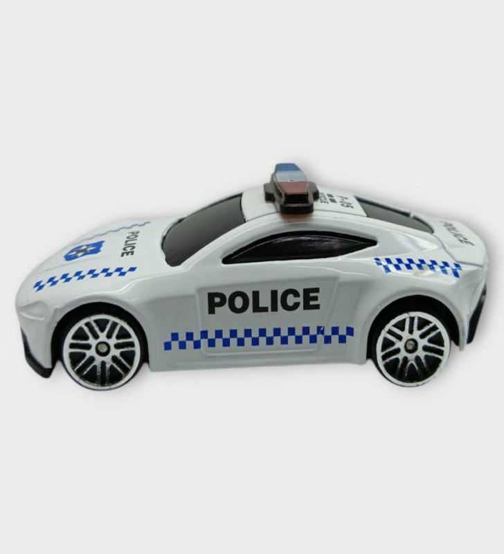 Metal Mini Polis Arabası 8 cm - Polis - 5 (Lisinya)