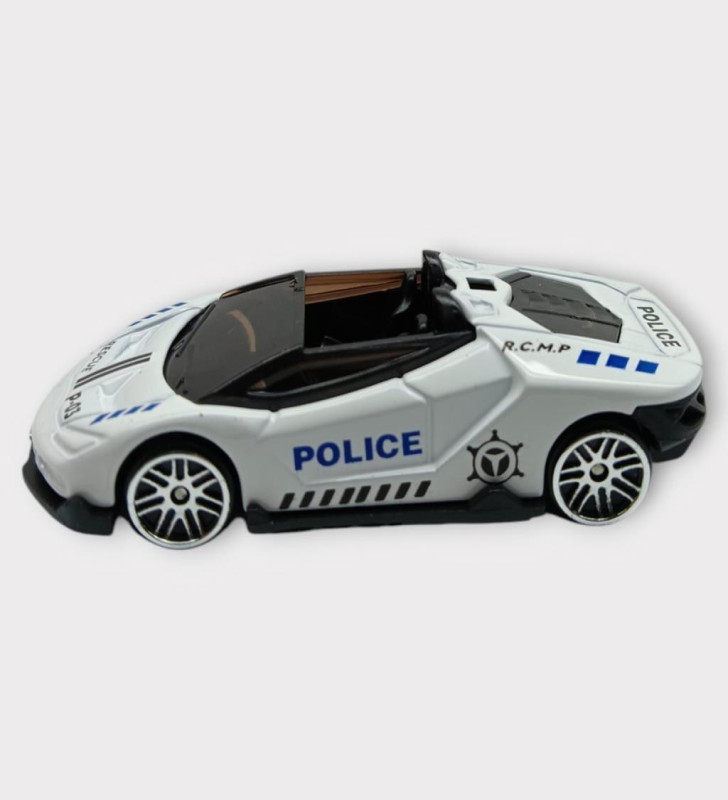 Metal Mini Polis Arabası 8 cm - Polis - 6 (Lisinya)