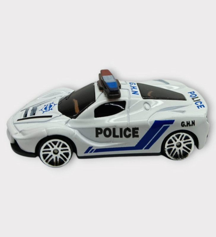 Metal Mini Polis Arabası 8 cm - Polis - 7 (Lisinya)