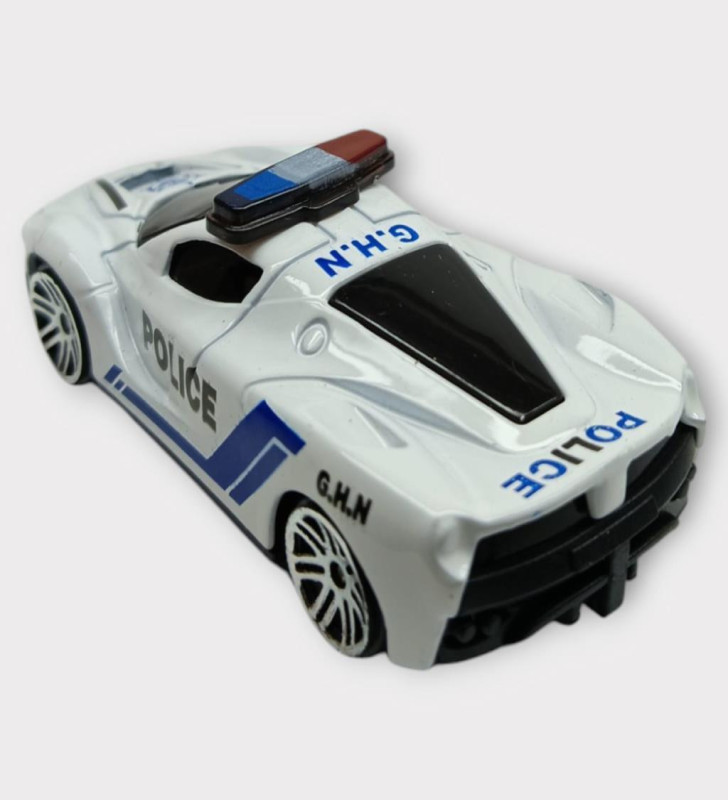 Metal Mini Polis Arabası 8 cm - Polis - 7 (Lisinya)