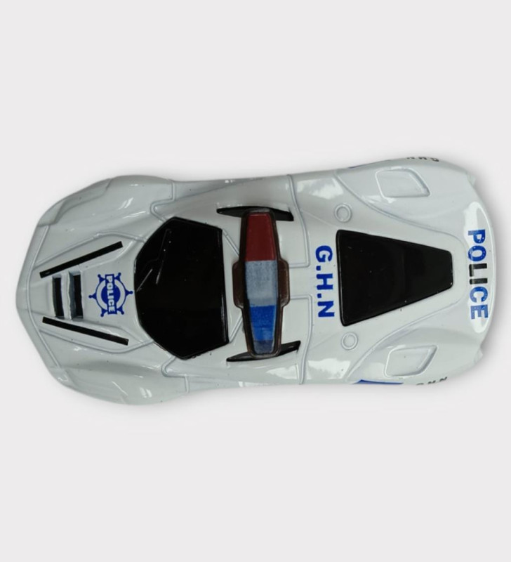 Metal Mini Polis Arabası 8 cm - Polis - 7 (Lisinya)