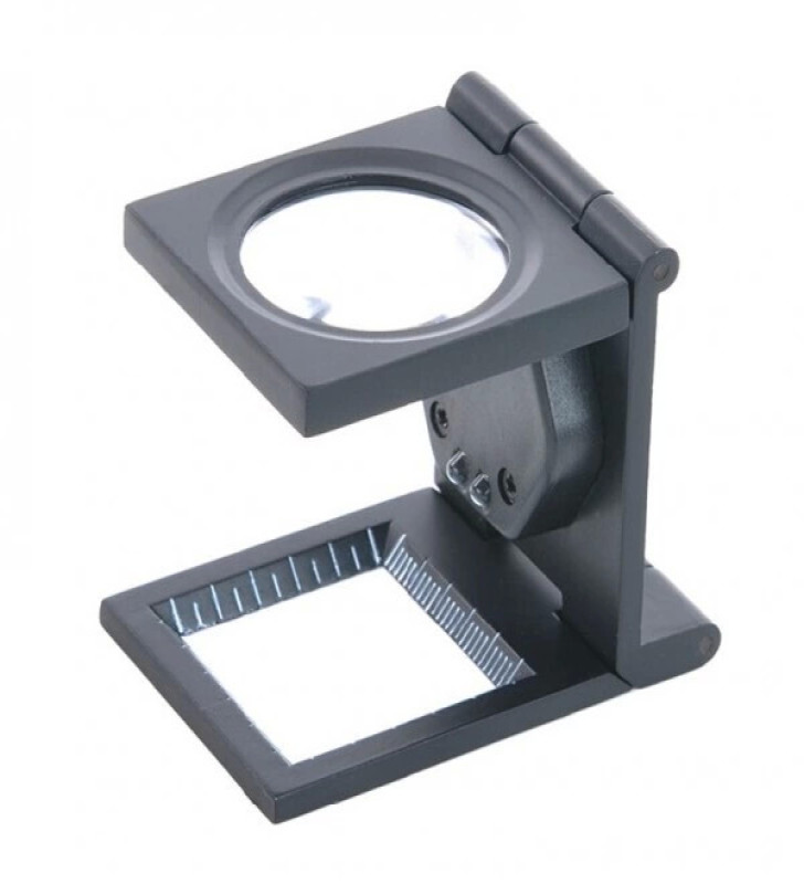 -25x25 Mm Full çelik Kaplı Katlamalı Büyüteç Th-9005b ( Lisinya )