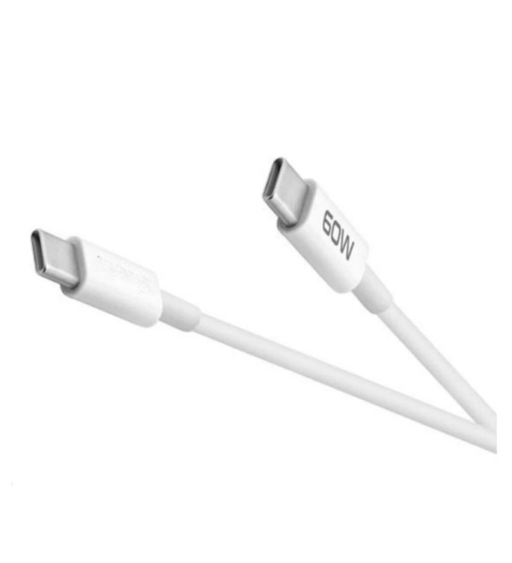 60W USB-C Type-C Silikon Şarj Kablosu Hızlı Şarj, Dayanıklı ve Esnek Tasarım, Tüm USB-C Cihazlarla Uyumlu ( Lisinya )