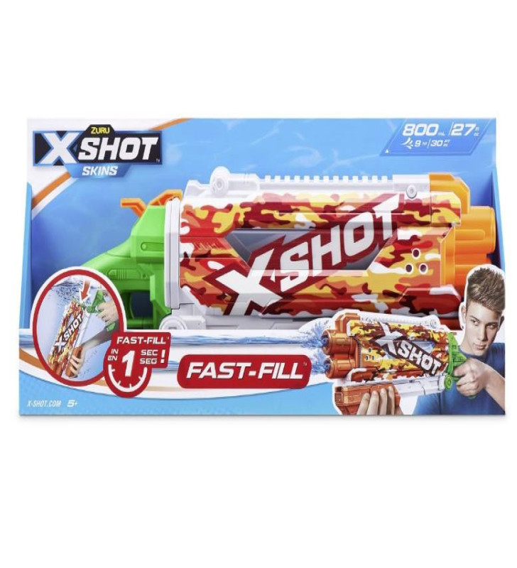 X-SHOT Su Tabancası - Hızlı Doldurma Fonksiyonlu - Turuncu (Lisinya)