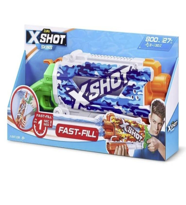 X-SHOT Su Tabancası - Hızlı Doldurma Fonksiyonlu - Mavi (Lisinya)