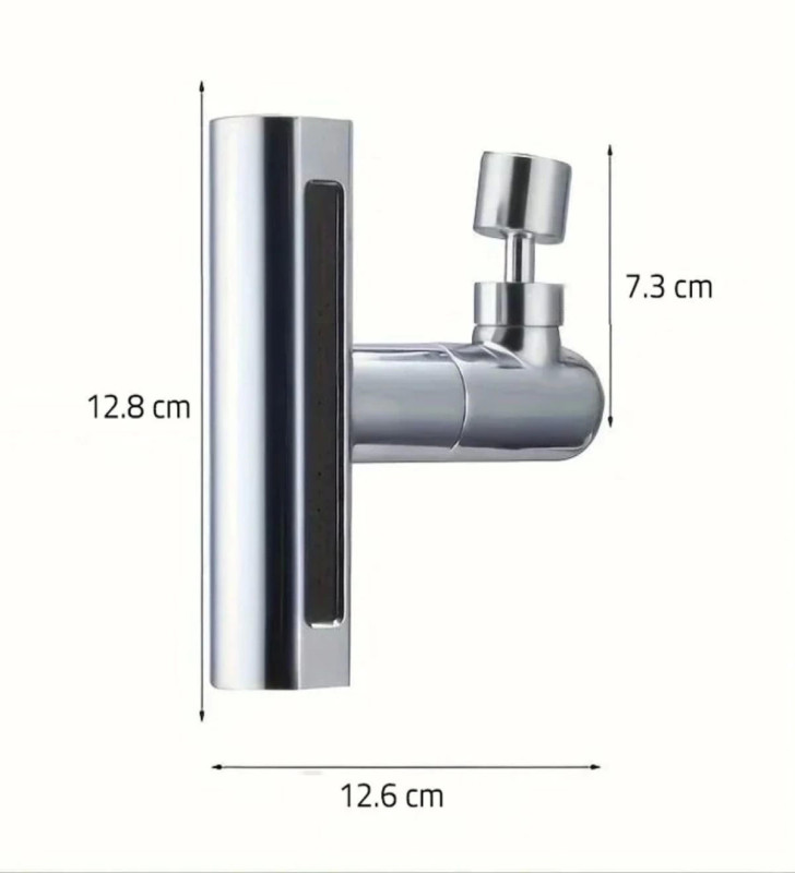 3 Farklı Modlu Çok Amaçlı Musluk Adaptörü Evrensel Musluk Başlığı Şelale Musluk ( Lisinya )