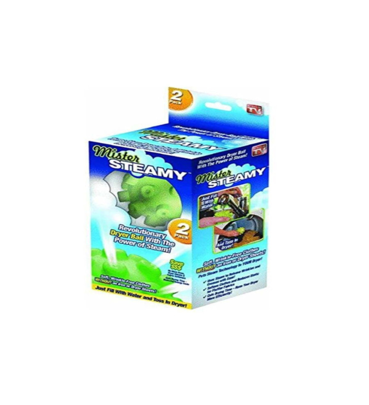 Mister Steamy Buharlı Çamaşır Kurutma ve Ütü Topları Pratik 2'li ( Lisinya )