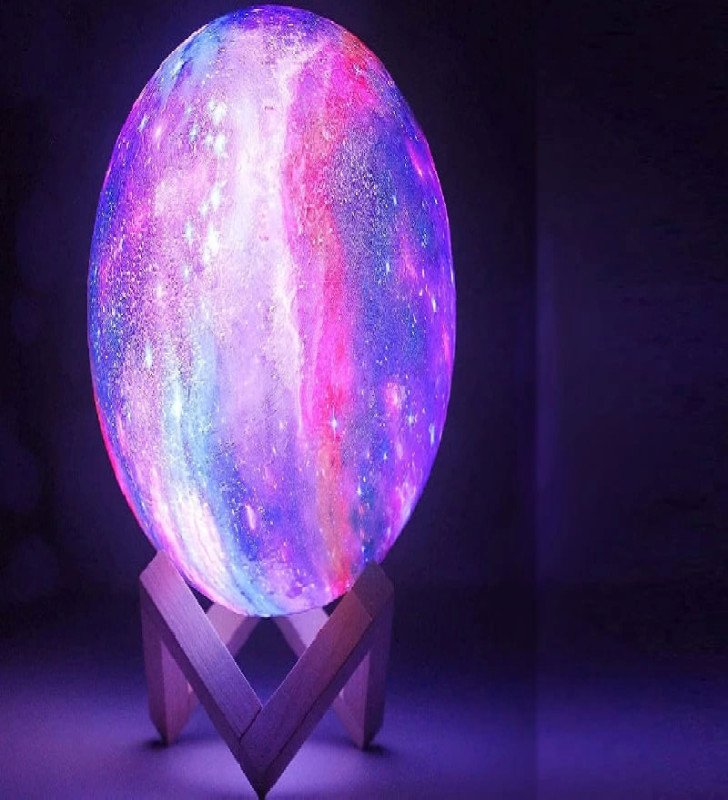 Dekoratif Yerküre Renkli 15 Cm Pilli ( Lisinya )