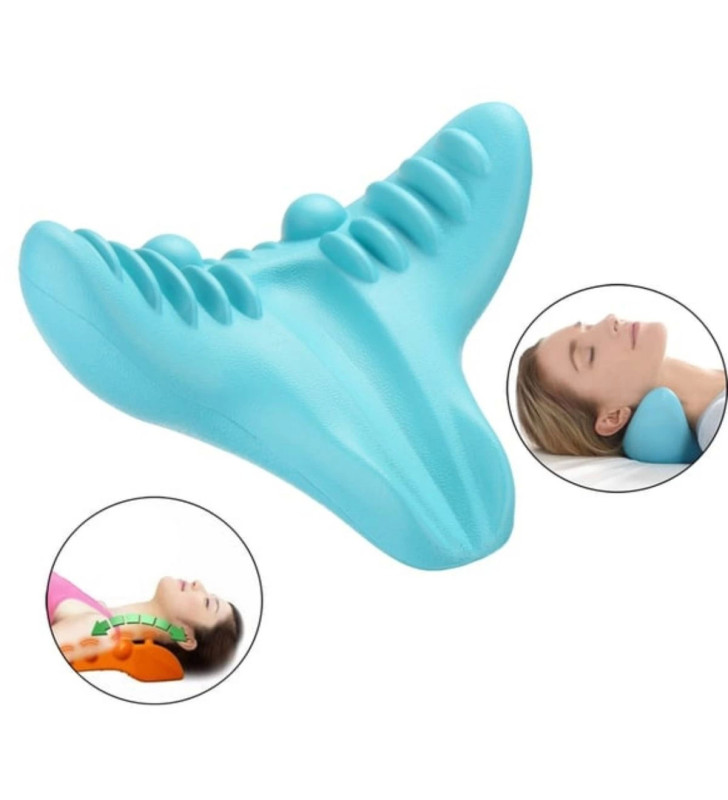 Ergonomik Boyun Masaj Yastığı – Servikal Traksiyon Destekli, Omurilik Ortopedik Yastık ( Lisinya )