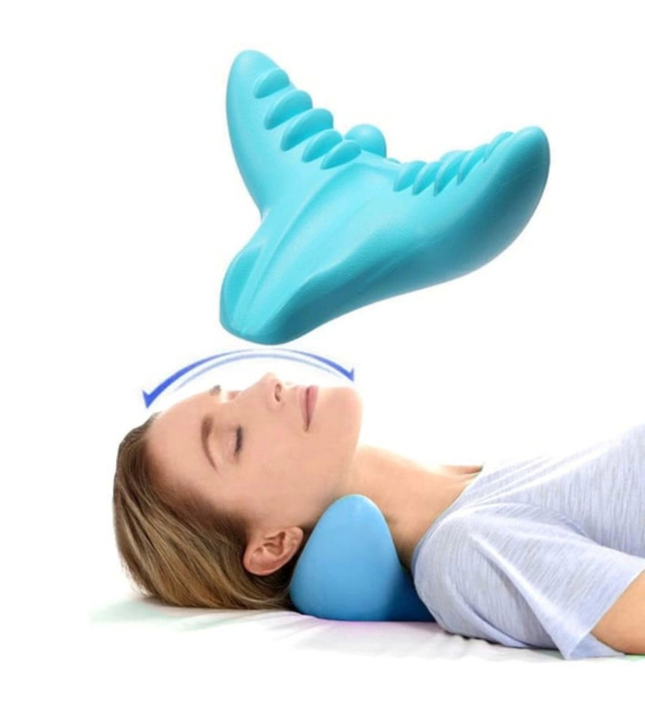 Kayropraktik Boyun Yastığı U Şekilli Masaj Destekli Ağrı Kesici Bellek Köpük Yastık ( Lisinya )