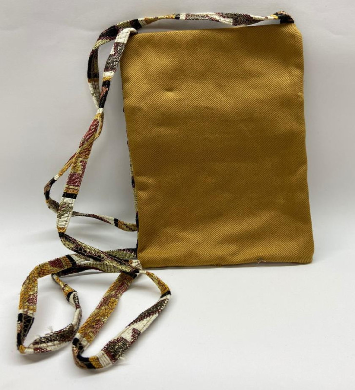 Otantik Desenli Fermuarlı Askılı Çanta Özel Dikim - GS302 (Lisinya)