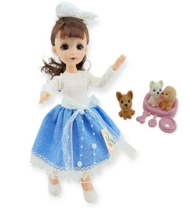 Anbibi Premium Bebek Hareketli Aksesuarlı - WX197-1-MAVİ (Lisinya)